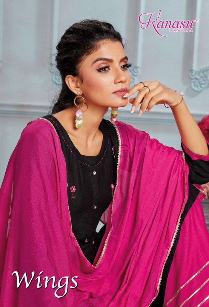Kanasu Wings Festive Wear Rayon Printed Designer Ready Made Collection